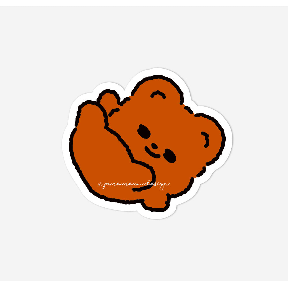 Pureureum Design - Cupid Bear Dance Dance Dance Piece Sticker