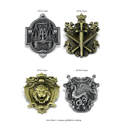 Under The Oak Tree - Premium Metal Badge Set of 4