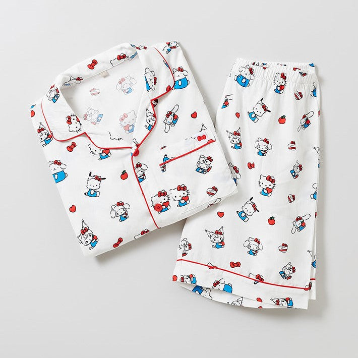SPAO x Sanrio - Sanrio Friends Short Sleeve Pajamas Set