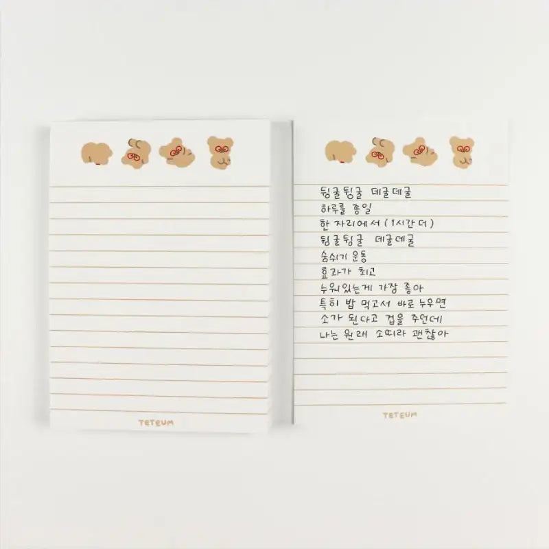 Teteum - Big Memo Pad Ver.2 - Teteum - Stationery - Harumio
