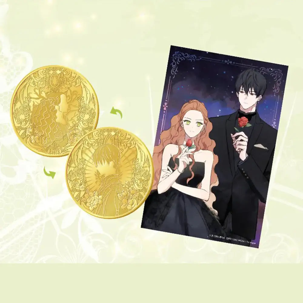 I Shall Master This Family - Florentina & Perez Gold Coin - Toon!que - Photo Card - Harumio