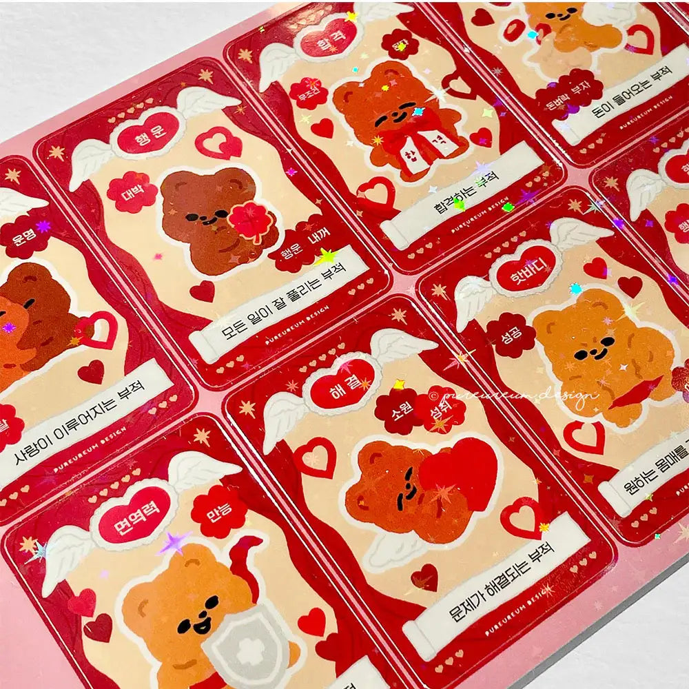 Pureureumdesign - Cupid Bear Talisman Fortune Pack - Pureureumdesign - Accesories - Harumio