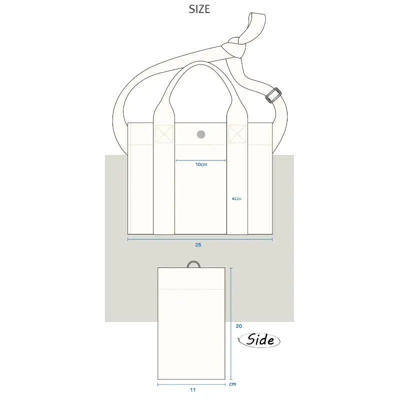 Merong Haechi - Webbing Cross Eco Bag (Black) - Soone Content - Eco Bags - Harumio