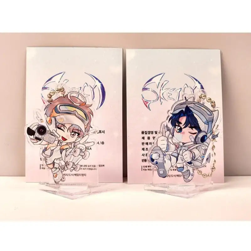 Sketch - Mini Acrylic Keyring - BeOn Cafe - Acrylic Keyrings - Harumio