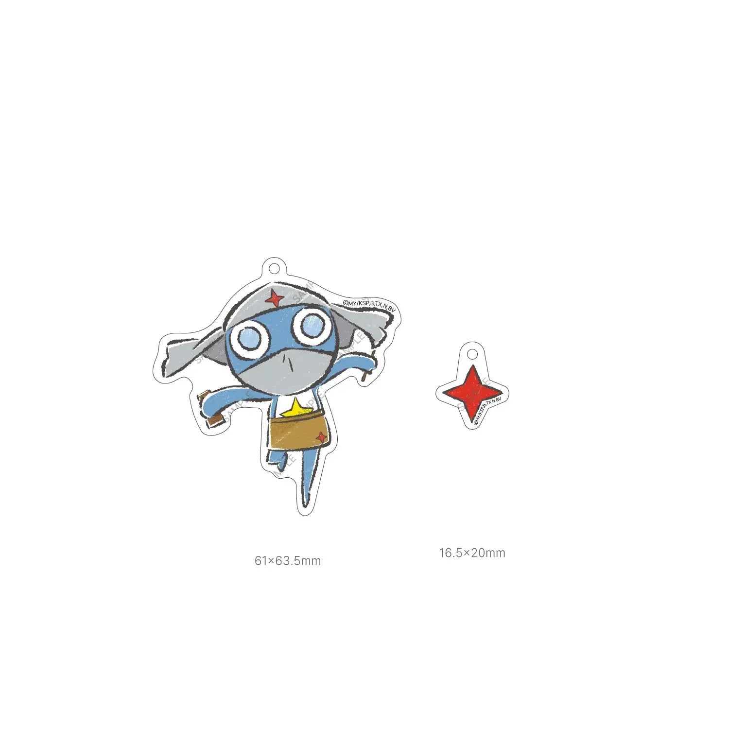 Keroro Gunsou - Illustration Acrylic Keyring (Cafe ver.) - Toon!que - Acrylic Keyring - Harumio