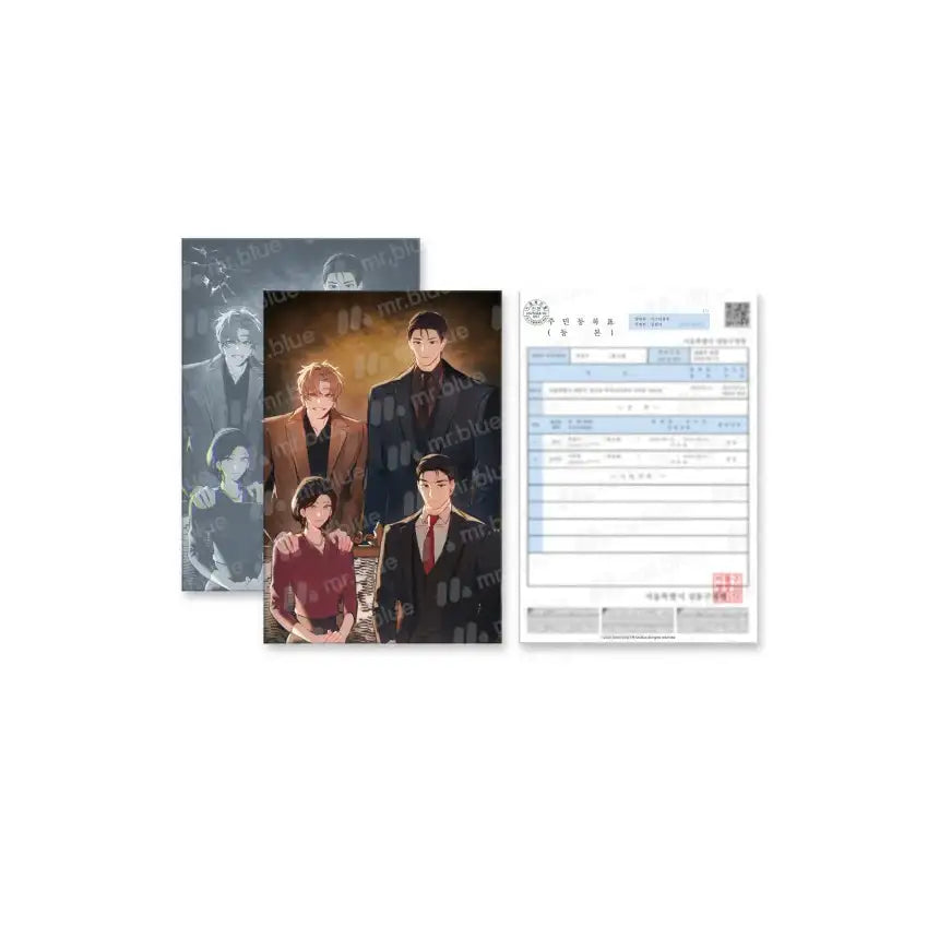 Unusual Families - Photocard & Family Photo Set - Mr. Blue - Photocard - Harumio