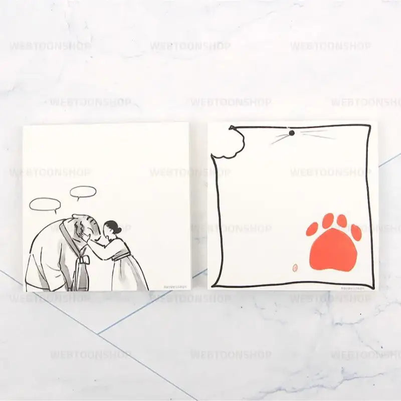 Tale of the Tiger Bride - Memo Pad Set - Webtoon Shop - Memo Pads - Harumio