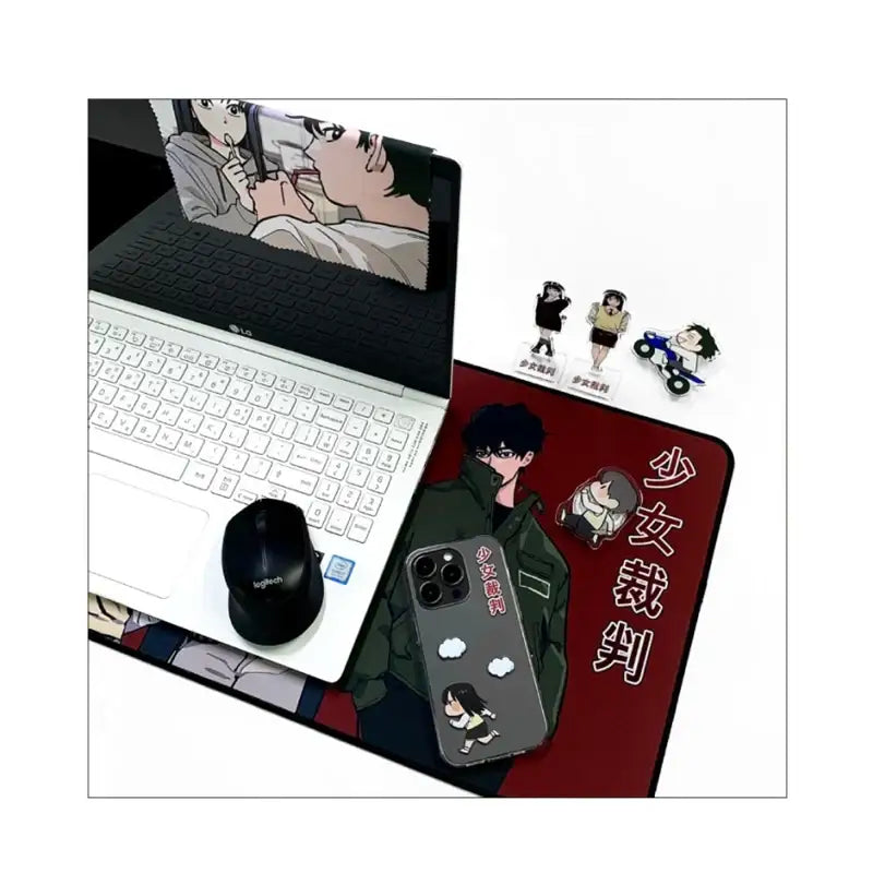 Girl's Trial - Long Mouse Pad - ARTRANK - Mouse Pad - Harumio
