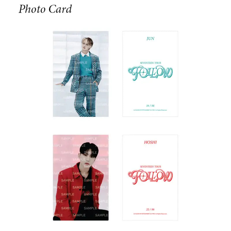 SEVENTEEN - Follow - Trading Card Set - SEVENTEEN - Collectible Trading Cards - Harumio
