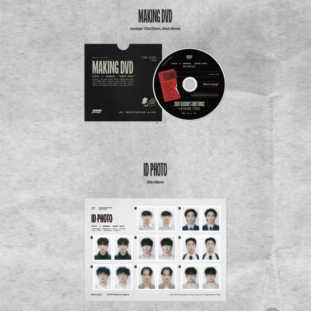 ATEEZ - 2024 Season's Greetings - Play Company Co., Ltd. / KQ Entertainment - Merchandise - Harumio