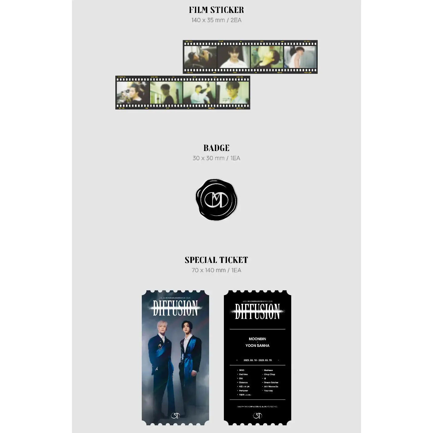 Moon Bin & San Ha (ASTRO) - 2023 FAN CON : Diffusion (DVD ver.) - Moon Bin & San Ha (ASTRO) - Albums - Harumio
