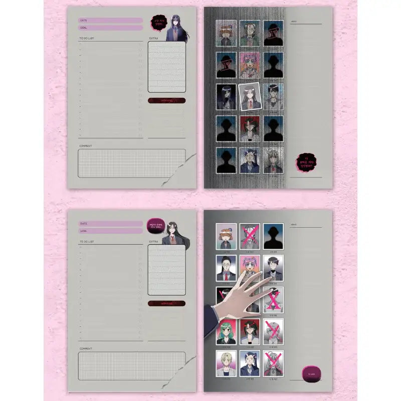 Surviving Romance - Attendance Loop Day Planner - Webtoon Friends - Day Planner - Harumio