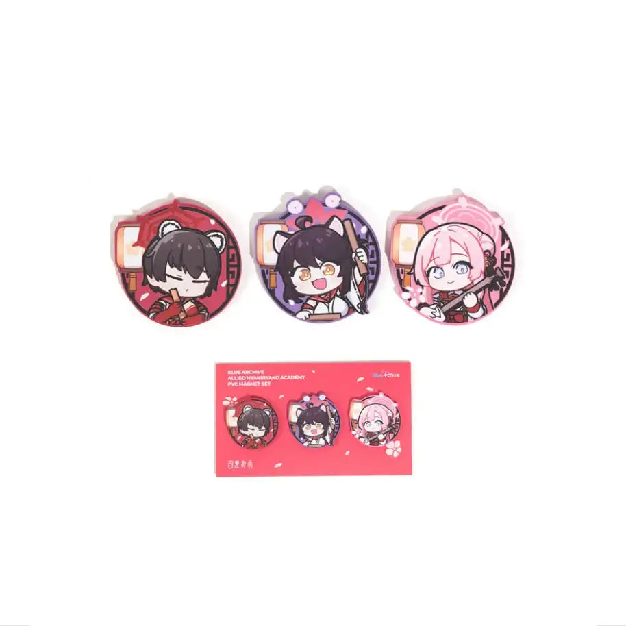 Blue Archive - Allied Hyakkiyako Academy PVC Magnet Set - Blue Archive - Magnet - Harumio