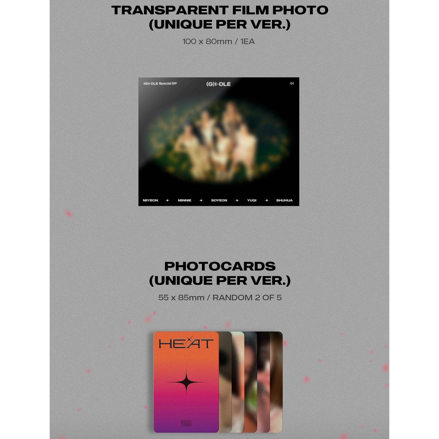 (G)I-DLE - Heat : Premium Sleeve Album (Blaze Version) - Cube Entertainment - Album - Harumio