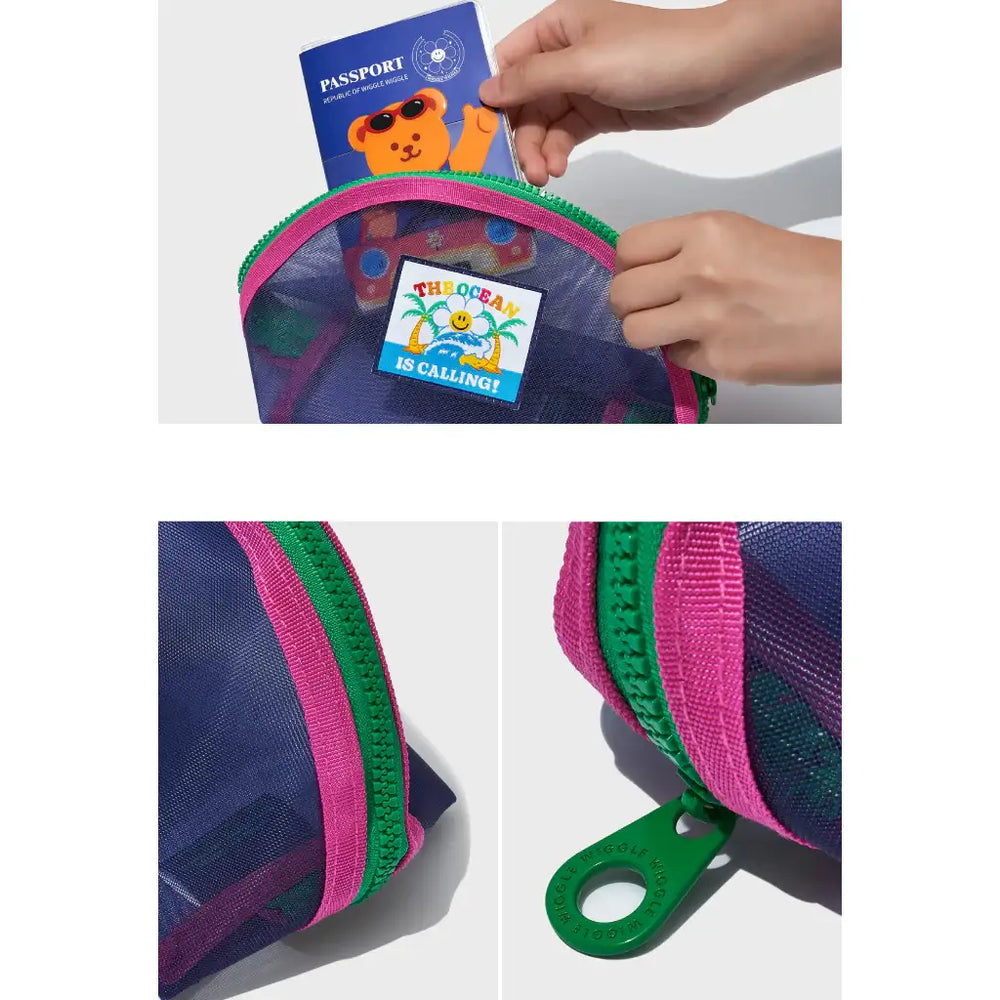 Wiggle Wiggle - Half Mesh Pouch - Wiggle Wiggle - Mesh Pouch - Harumio