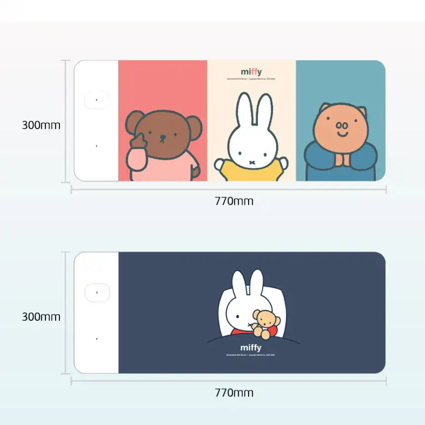 Day Needs - Miffy Dual Wireless Charging Mouse Pad - Day Needs - Home & Living, Accessories - Harumio
