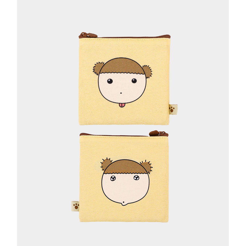 Maru Is a Puppy - Flat Square Pouch