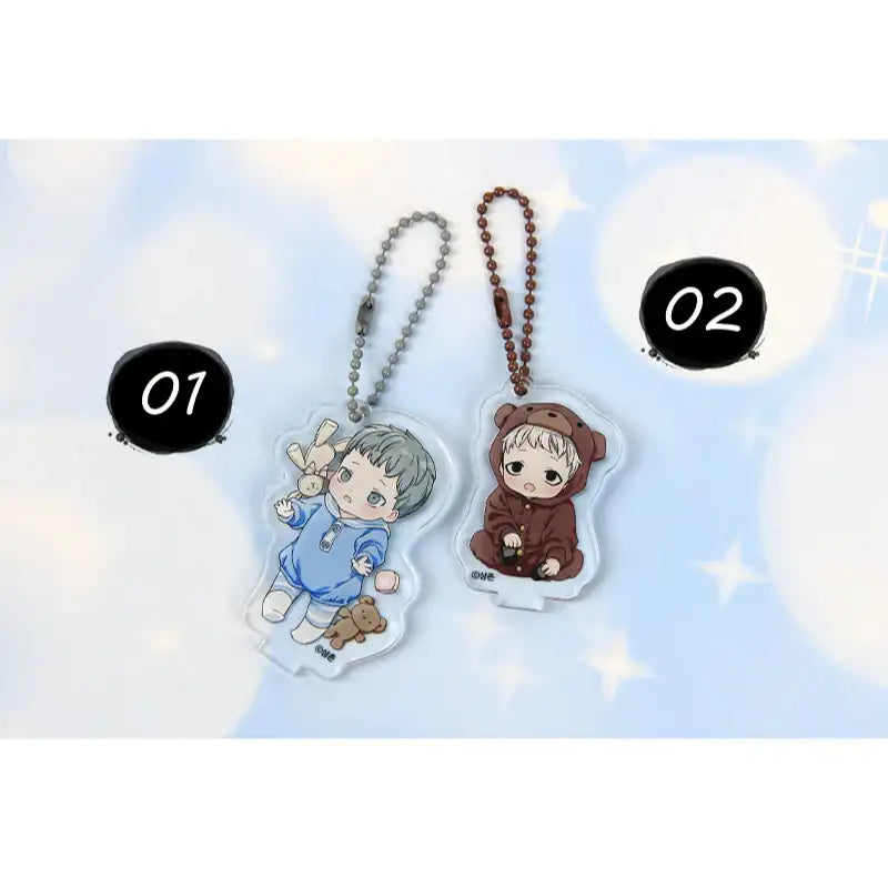 I Don't Want This Kind Of Hero - Rocking Crib Acrylic Stand + Charm Set - Webtoon Shop - Acrylic Stand - Harumio