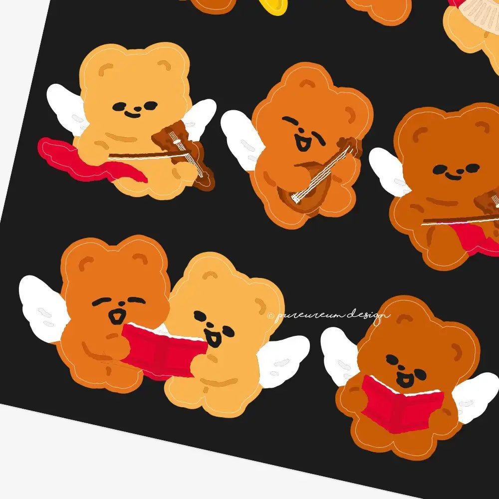 Pureureum Design - Cupid Bear Concert Sticker - Pureureum Design - Home & Living, Accessories - Harumio