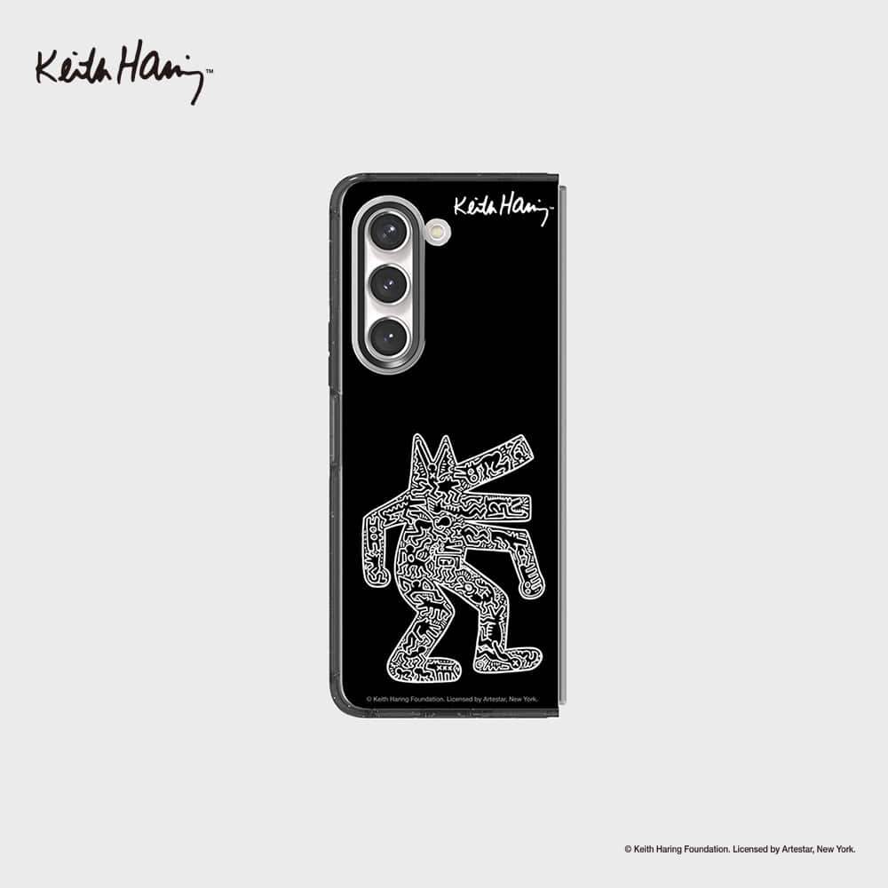 SLBS - Keith Haring Black Eco Lens Case (Galaxy Z Fold5) - SLBS - Home & Living, Accessories - Harumio