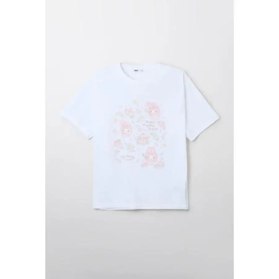 SPAO x My Melody - 50th Anniversary Short Sleeve T-Shirt (White) - SPAO - T-Shirt - Harumio