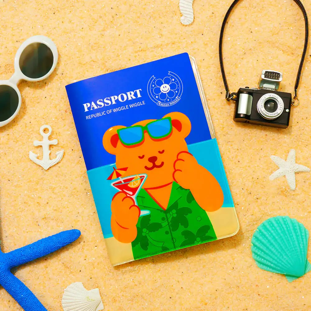 Wiggle Wiggle - Pocket Passport Case - Wiggle Wiggle - Passport Case - Harumio
