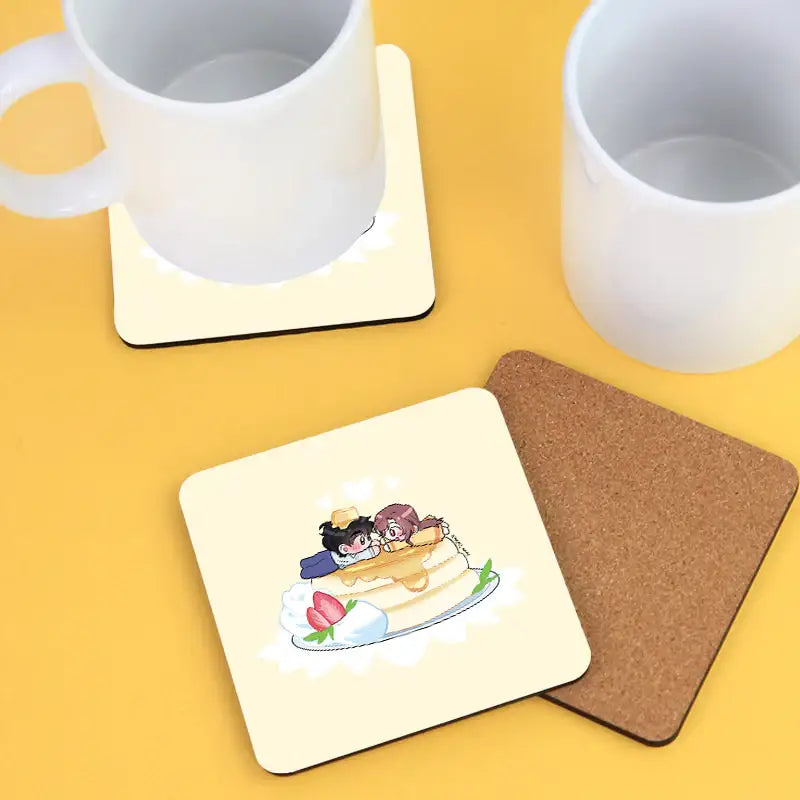 The Northern Duke Needs a Warm Hug - Cork Coaster - Webtoon Shop - Cork Coaster - Harumio