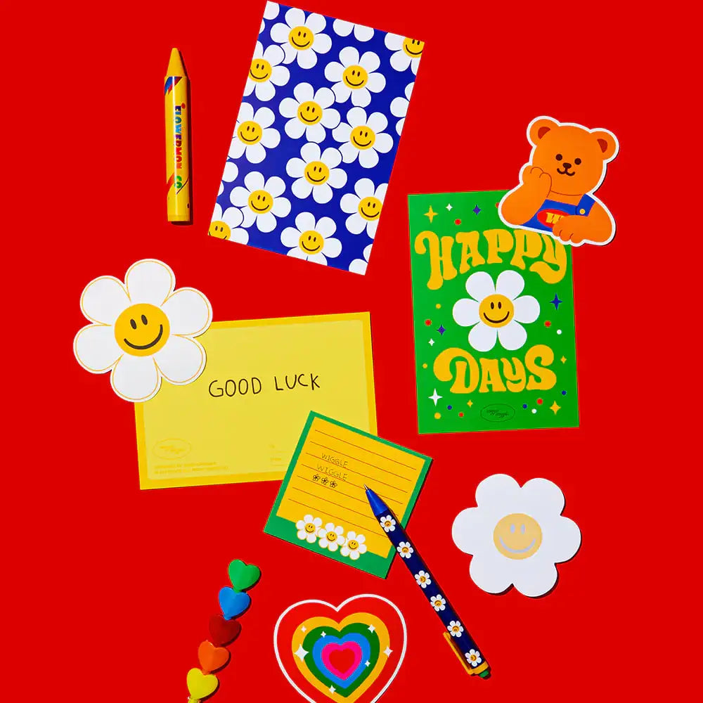 Wiggle Wiggle - Smile We Love Stationery Set - Wiggle Wiggle - Stationery Set - Harumio