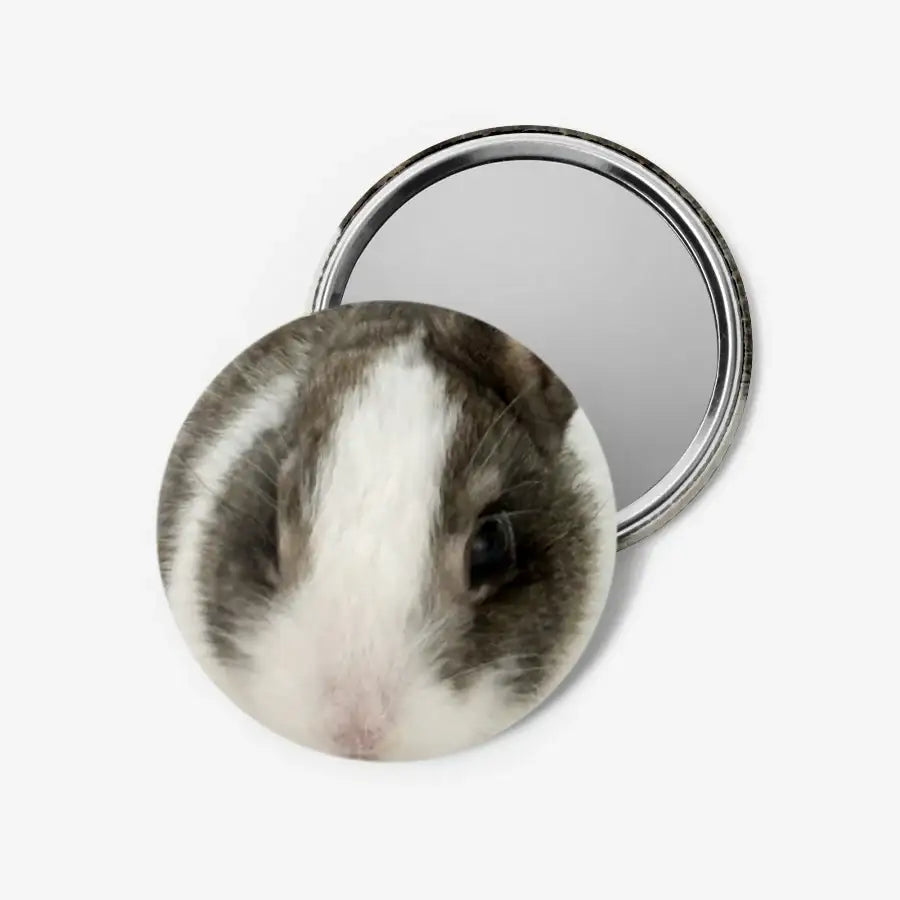 Mocha Zzzzang - Rabbit Mirror Button - Marpple Shop - Mirror - Harumio