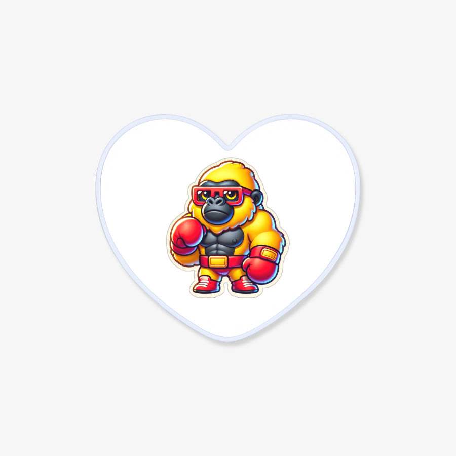 Crazy Design - Boxing Gorilla Epoxy Heart Smart Talk - Marpple Shop - Smart Talk - Harumio