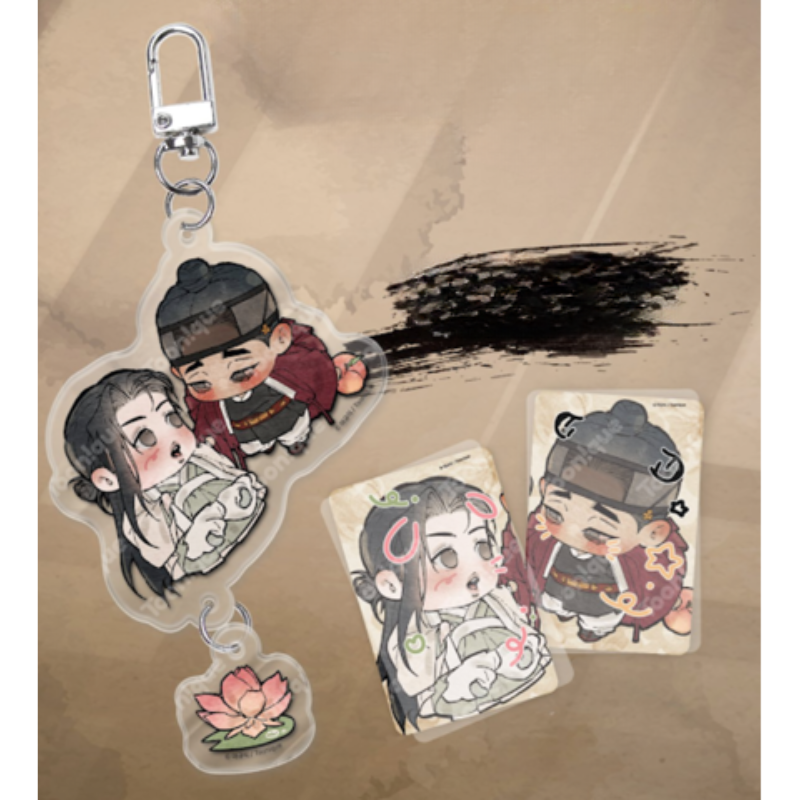 Toonique X The Heart of the Lotus - Signature Acrylic Keyring Set
