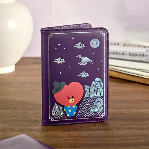 BT21 - Premium K-Edition Mother-of-pearl Graphic Passport Case - Line Friends - Passport Case - Harumio