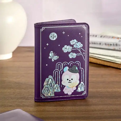BT21 - Premium K-Edition Mother-of-pearl Graphic Passport Case - Line Friends - Passport Case - Harumio