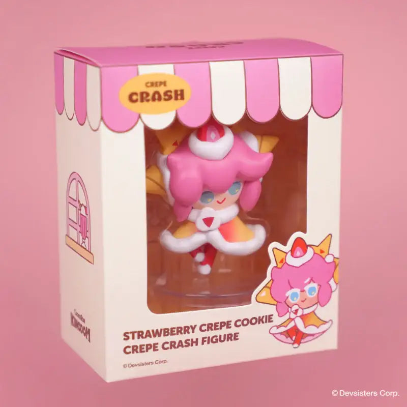 Cookie Run - Crepe Crash Strawberry Crepe Flavor Cookie Figure - Cookie Run - Figure - Harumio