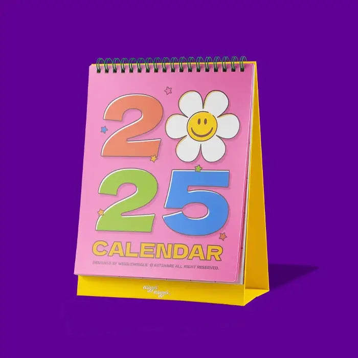 Wiggle Wiggle - 2025 Desk Calendar - Wiggle Wiggle - Calendar - Harumio