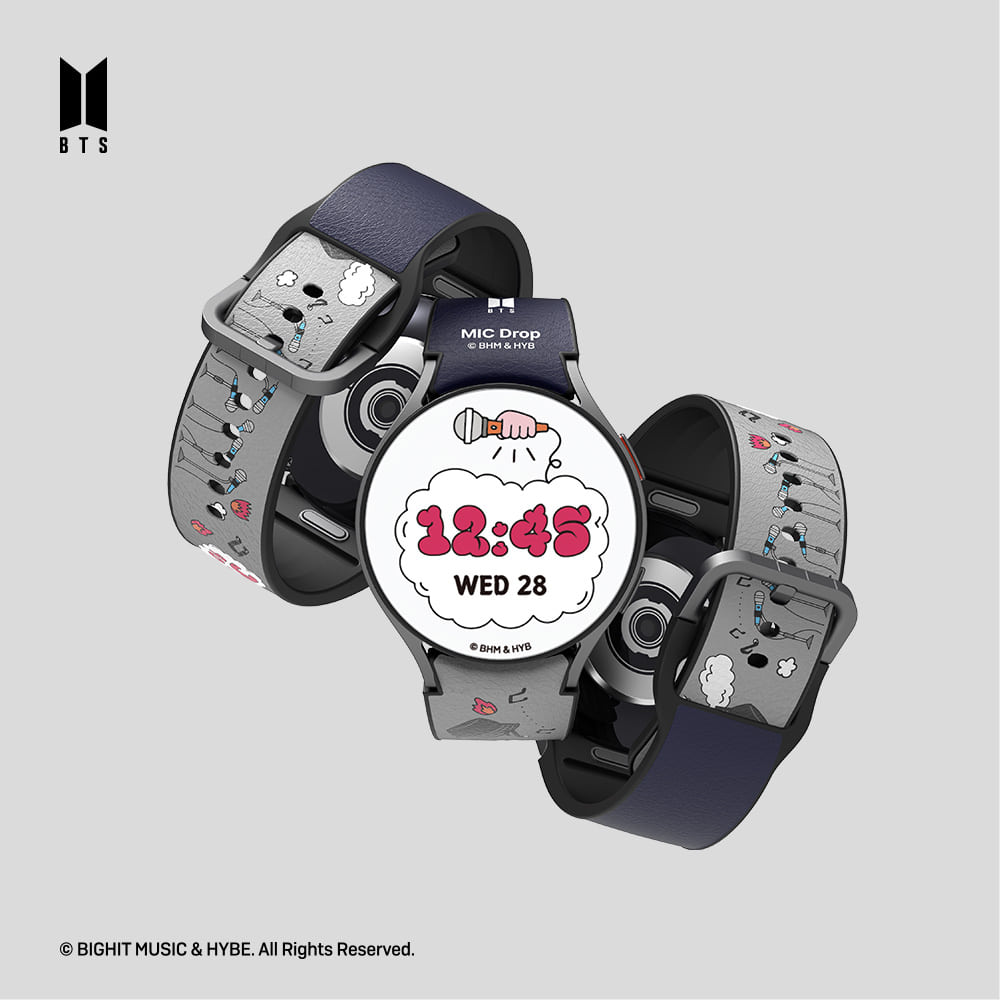 SLBS - BTS MIC Drop Music Theme Hybrid Watch Strap (Galaxy Watch6)