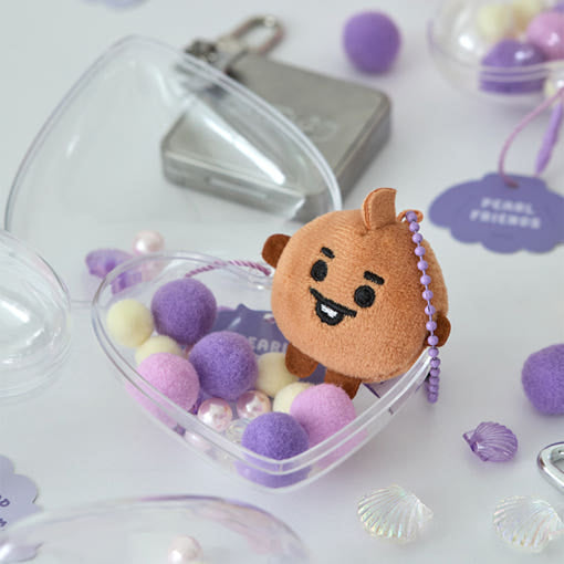 BT21 - BABY PEARL Doll Keychain - Line Friends - Doll Keyring - Harumio