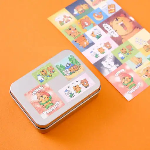 Coco the Timid Tiger - Webtoon Cut Hologram Sticker Set - Webtoon Friends - Sticker - Harumio