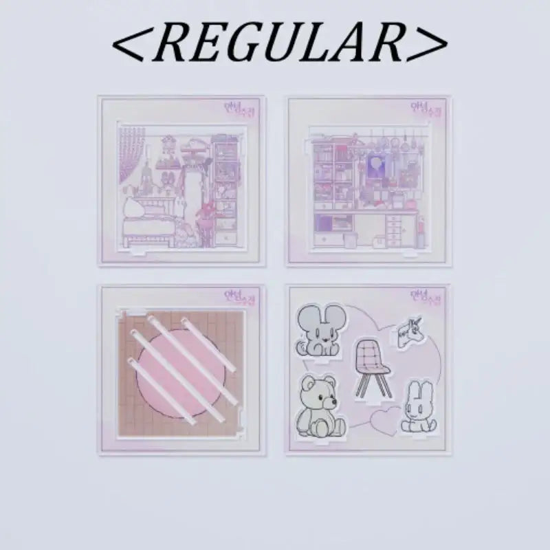 Webtoon Friends - Acrylic Room Diorama - Webtoon Friends - Acrylic Stand - Harumio