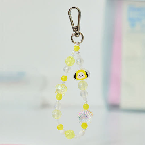 BT21 - BABY PEARL Beads Keychain - Line Friends - Keychain - Harumio