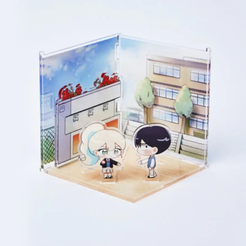 I Only Want to Beat You - Acrylic Room Diorama - Webtoon Friends - Acrylic Stand - Harumio
