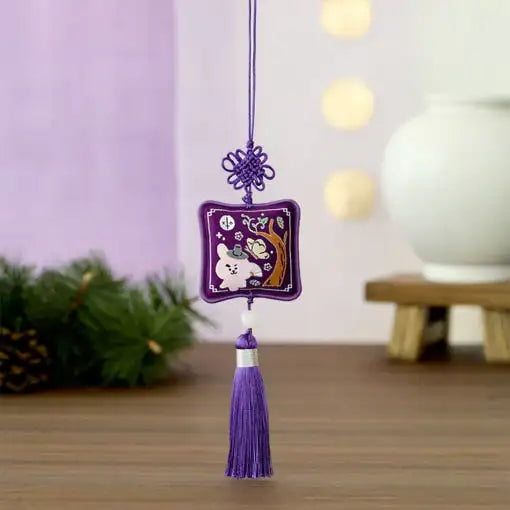 BT21 - Premium K-Edition Embroidered Tassel Keyring - Line Friends - Keyring - Harumio