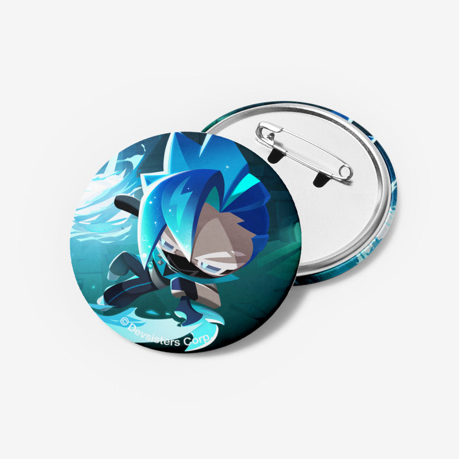 Cookie Run : Tower of Adventure - Sonic Water Cookie Pin Button - Marpple Shop - Pin Button - Harumio