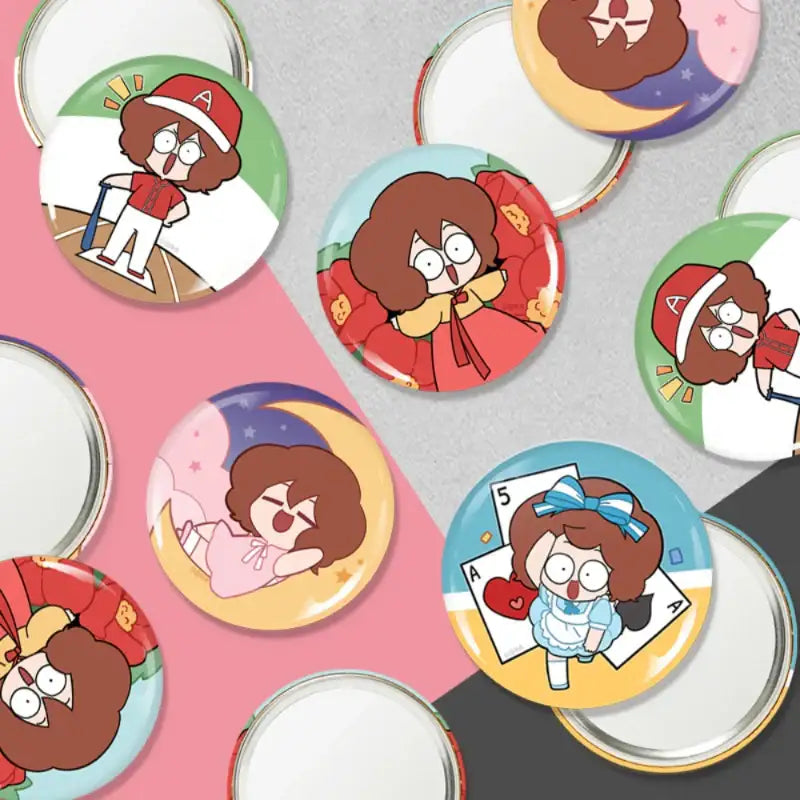 If You Put Up With What You Like, You Will Get Sick! - Round Pin Mirror - Webtoon Shop - Mirrors - Harumio