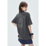 SPAO x Namgung Hyuk - Short Sleeve T-Shirt (CHARCOAL) - SPAO - T-Shirt - Harumio