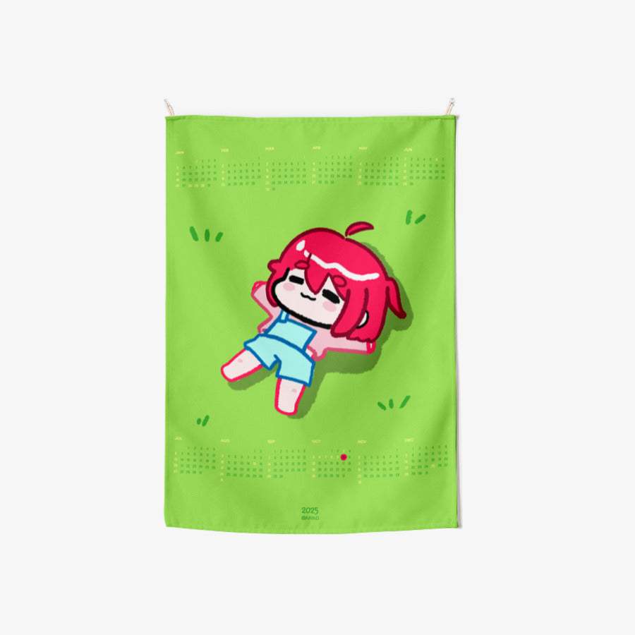 Anko - 2025 Lying Down Calendar Fabric Poster - Marpple Shop - Fabric Poster - Harumio