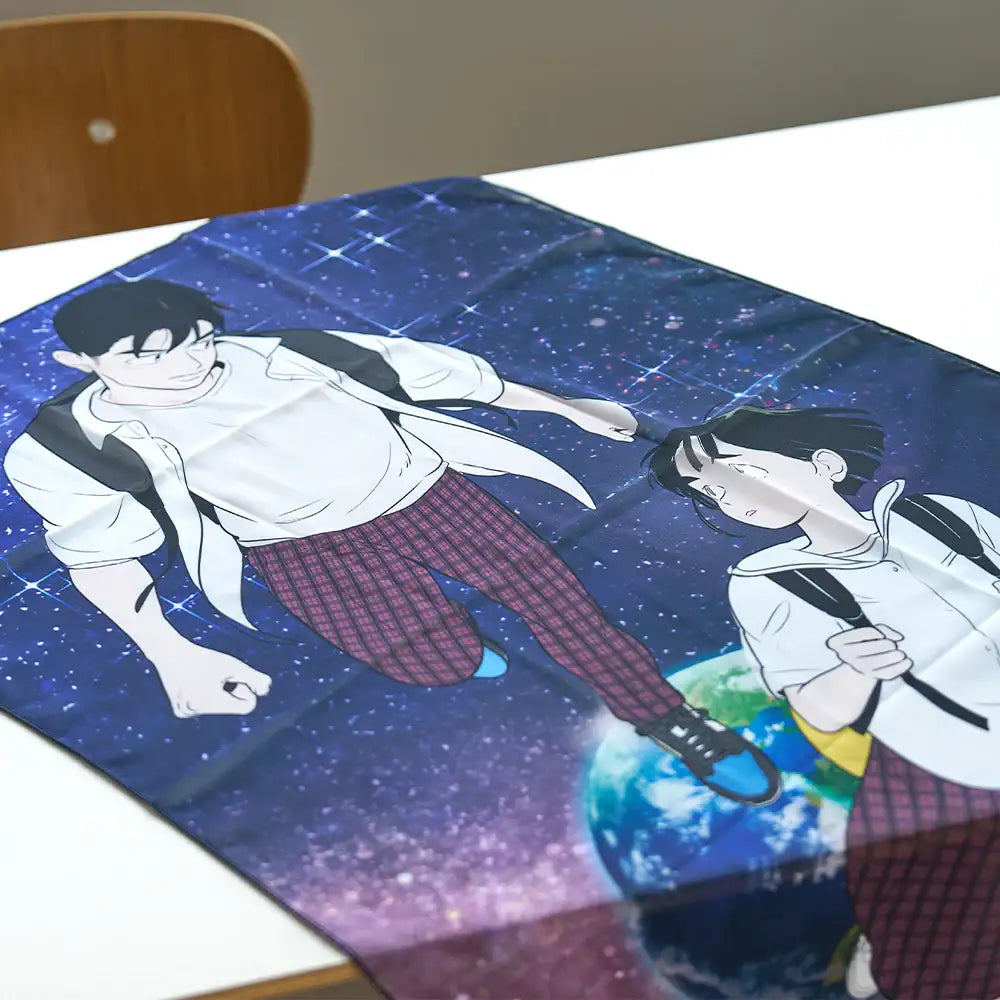 After School Lessons For Unripe Apples - Chiffon Poster - Webtoon Friends - Fabric Poster - Harumio