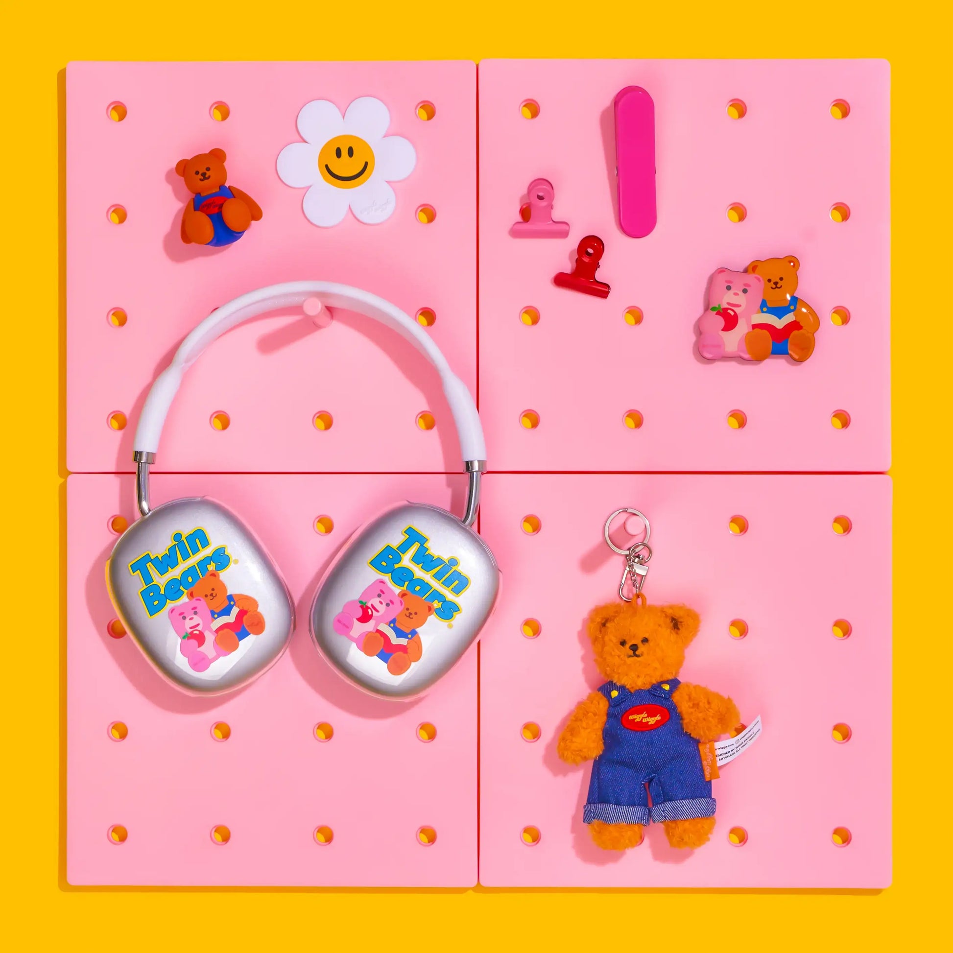 Wiggle Wiggle x Bellygom - Twin Bears AirPods Max Cover - Wiggle Wiggle - Home & Living, Accessories - Harumio