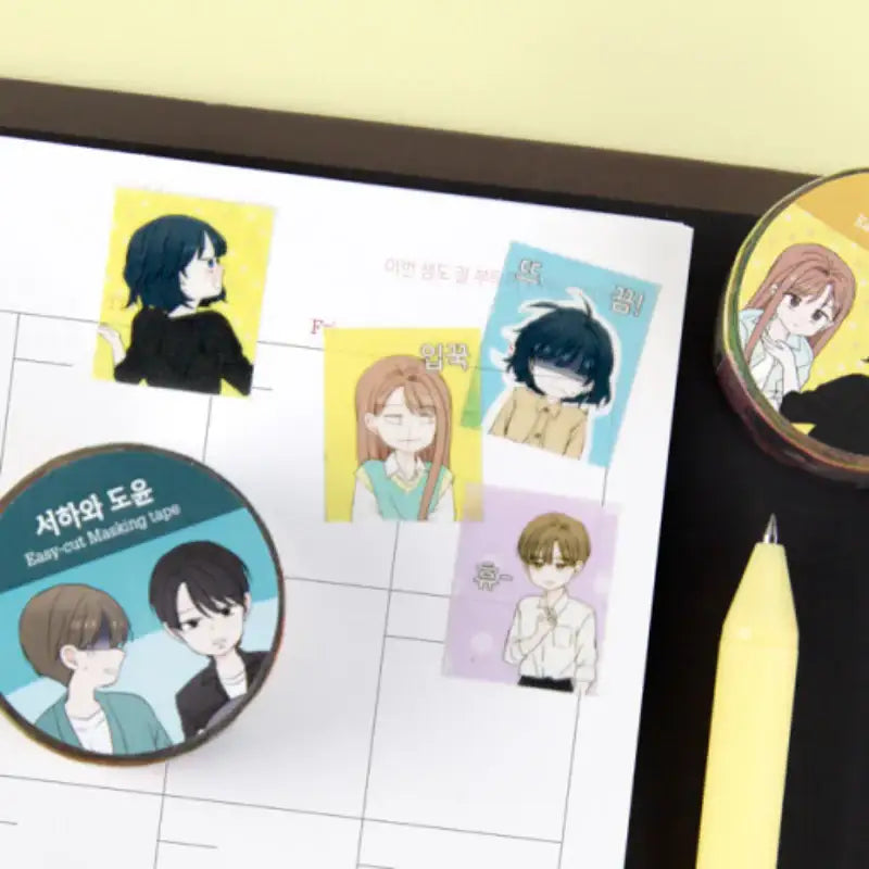See You in My 19th Life - Easy-cut Masking Tape - Webtoon Friends - Masking Tapes - Harumio