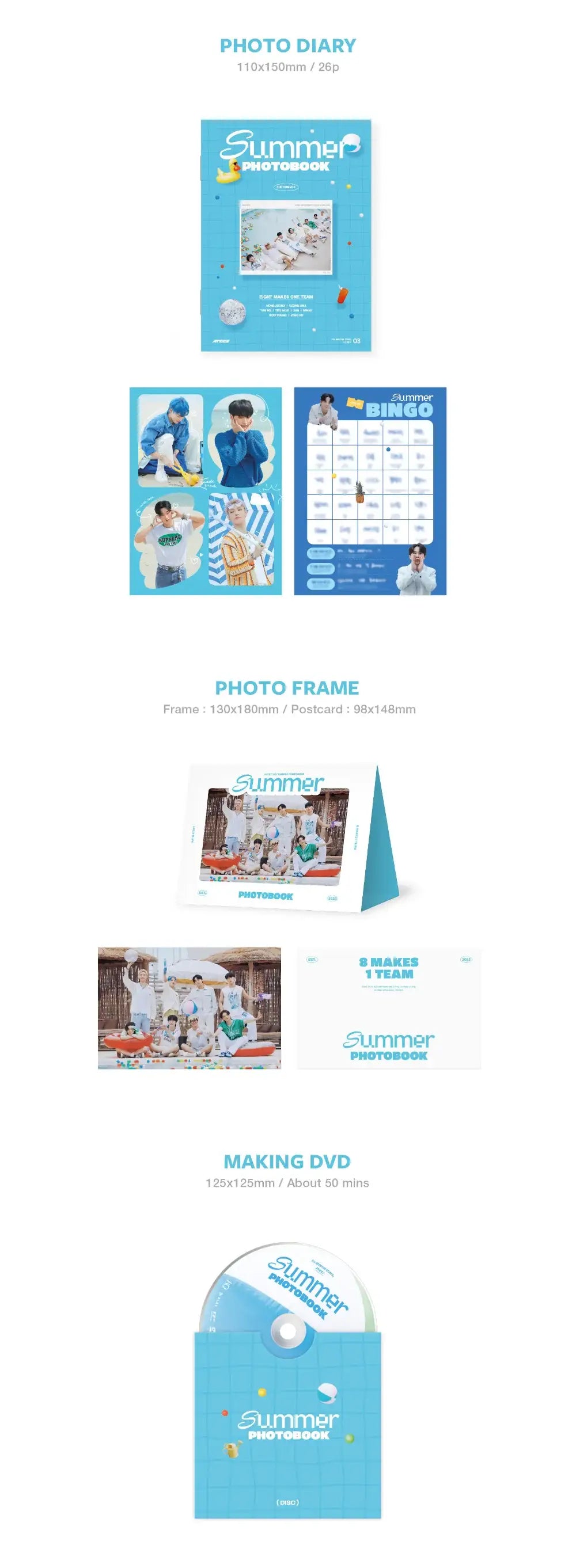 ATEEZ - 2023 SUMMER PHOTOBOOK - KQ Entertainment - Photobook - Harumio